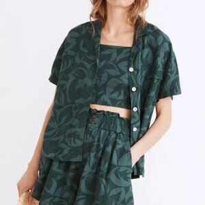 Madewell Linen Blend Camp Shirt